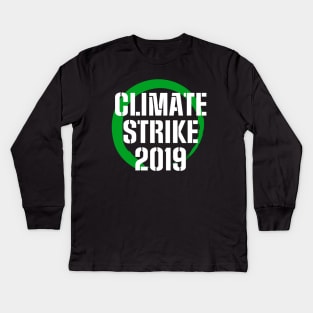 Climate Strike Kids Long Sleeve T-Shirt